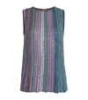 Missoni T Stripe Slvls High Nk Top In Multi