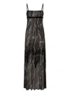 Missoni Patterned-jacquard Metallic-knit Midi Dress In Black