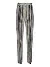 Missoni Striped Pattern Straight Leg Trousers With Belt Loops In Black
