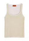 Missoni Metallic-weave Knitted Tank In Gold