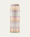 Missoni Palazzo Pants With Elastic Waist In Multi