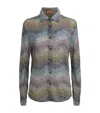 Missoni Metallic Zigzag Shirt In Multi
