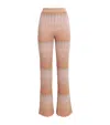 Missoni Striped Metallic Crochet-knit Straight-leg Pants