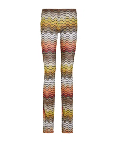 Missoni Metallic-knit Beach Trousers In Multicolor