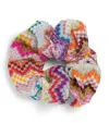 Missoni Metallic-thread Zigzag Scrunchie In Multi