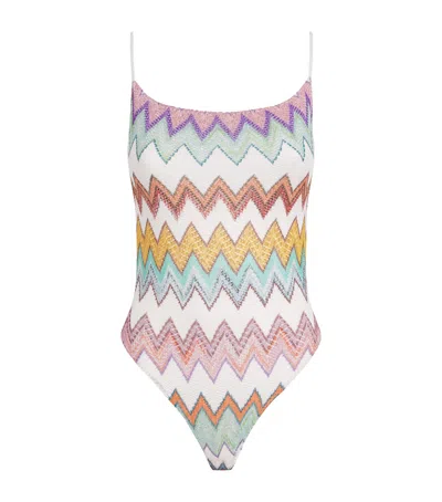 Missoni Metallic-thread Zigzag Swimsuit