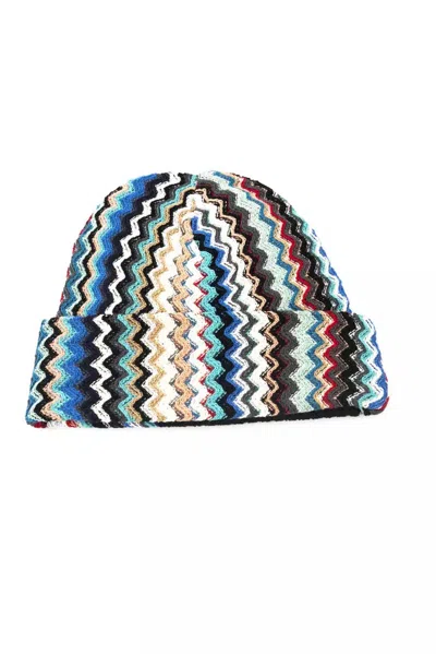 MISSONI MISSONI MI-22438 GEOMETRIC-PATTERNED WOOL BEANIE
