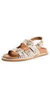 Missoni Open Toe Leather Sandals In Peppermint