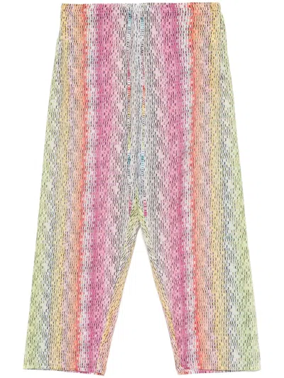 Missoni Microwave-print Trousers In Pink