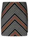 Missoni Herringbone Pattern Skirt In Multicolor