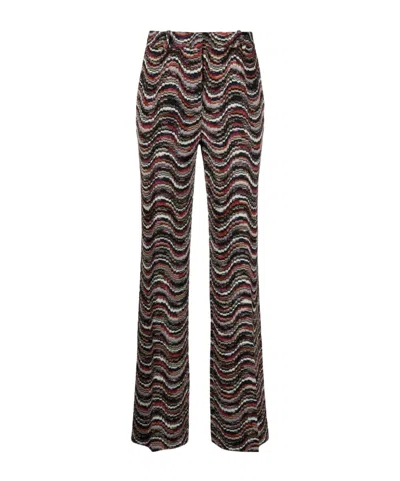 MISSONI MID-WAIST CASUAL PANTS