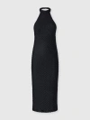 Missoni Midi Dress With Halter Neck In Black