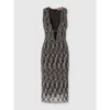 Missoni Midi Dress With V-neck And Embroidered Lace In Multi