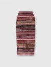 Missoni Midirock Aus Lamé-geprägter Viskose Mit Wellenmuster In Multicoloured