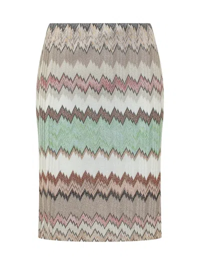 Missoni Midi Skirt In Animal Print