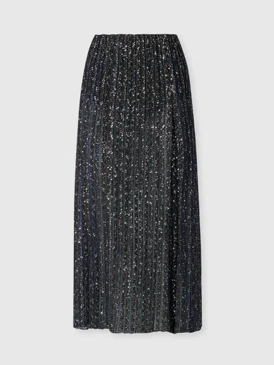 Missoni Midi Skirt With Slit In Gray