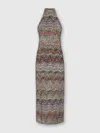 Missoni Sequin-embellishment Halter-neck Midi Dress In Multi