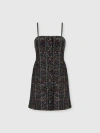 Missoni Mini Button-up Dress With Check Pattern In Black