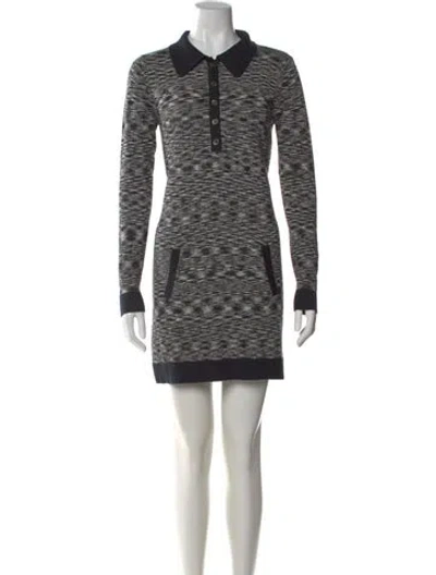 Pre-owned Missoni Mini Dress In Black