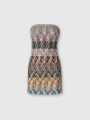 Missoni Strapless Embellished Mini Cocktail Dress In Multi