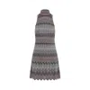 Missoni Metallic Crochet-knit Mini Dress In Multi
