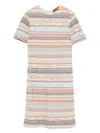 Missoni Mini Dress With Horizontal Stripes In Multi