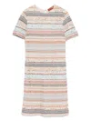 Missoni Mini Dress With Horizontal Stripes In Multi