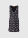 Missoni Minikleid Mit V-ausschnitt Aus Strukturierter Spitze In Multi