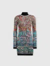 Missoni Jacquard Mini Dress In Multicoloured