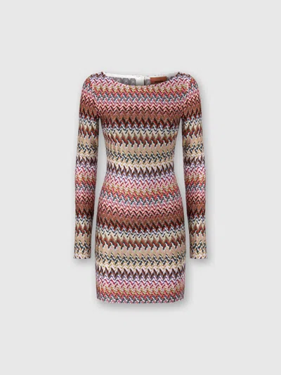 MISSONI MINI DRESS WITH ZIGZAG PATTERN