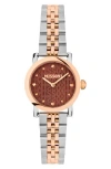 Missoni Mini Monogram Two-tone Bracelet Watch, 28mm In Two Tone