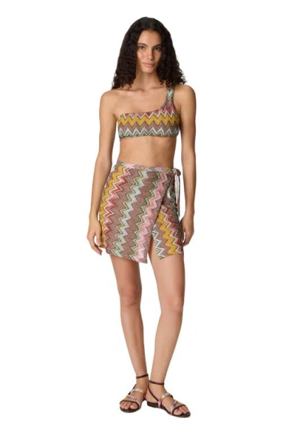 Missoni Lurex Skirt With Iconic Multicolor Motif