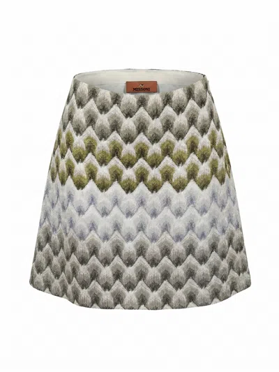Missoni Mini Skirt In Green