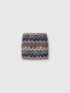 Missoni Textured Chevron Pattern Mini Skirt In Multi