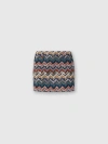 Missoni Textured Chevron Pattern Mini Skirt In Multi