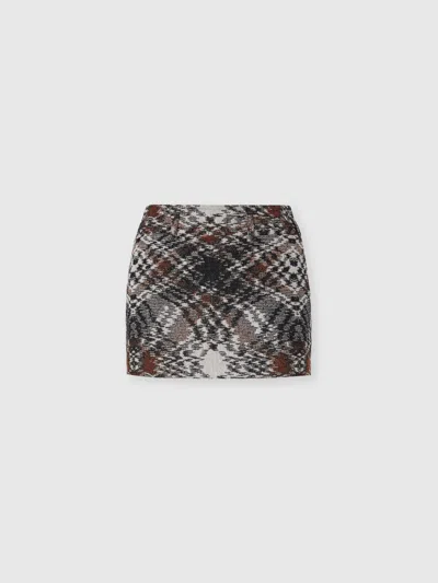 Missoni Mini Skirt In Jacquard Fabric In Multi