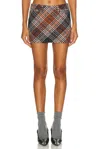 Missoni Multicolor Miniskirt With Concealed Zip Closure And All-over Zig-zag Motif In Wool Woman In Multi