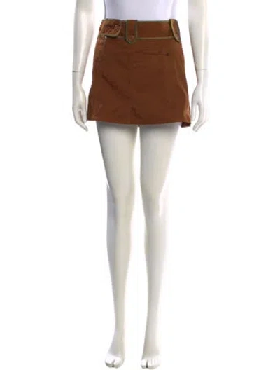 Pre-owned Missoni Mini Skirt In Orange