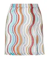 Missoni Wrap Mini Skirt In White