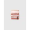 Missoni Minirock Mit Lamé-zickzackmuster Und Schlitz In Multicoloured