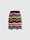 Missoni Zigzag Greek-motif Mini Skirt In Multicoloured