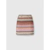 Missoni Mini Skirt With Zigzag Pattern In Multi