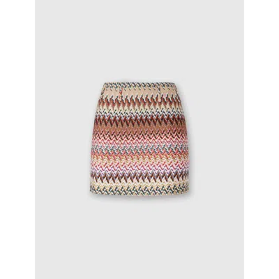 MISSONI MISSONI MINI SKIRT WITH ZIGZAG PATTERN