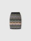 Missoni Mini Skirt With Chevron Pattern In Multi