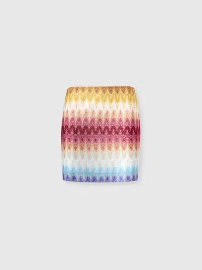Missoni Minirock Mit Dégradé-spitzenmotiv In Multi