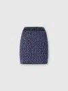 Shop Missoni Minirock Mit Lamé-geprägtem Zickzack In Black