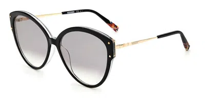 Missoni Mis 0004/s 807/9o Women's Sunglasses Black Size 59 In Black Crystal