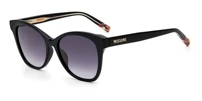 Missoni Mis 0007/s 807/9o Occhiali Da Sole Neri Per Donna In Burgundy