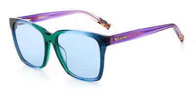 Missoni Mis 0008/s Dcf/ku Occhiali Da Sole Blu Per Donna In Burgundy