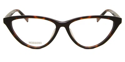 Missoni Mis 0011 0uc Occhiali Da Vista Tartarugatishell Per Donna (solo Montatura) In Black